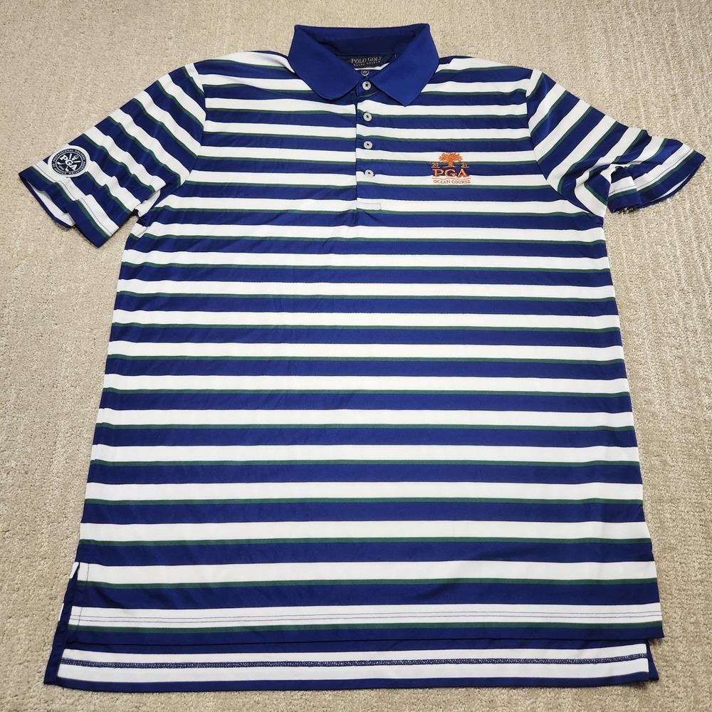 Ralph Lauren Performance Polo Men L PGA Ocean Course Big Pony Golf Shirt Wick - Picture 3 of 11